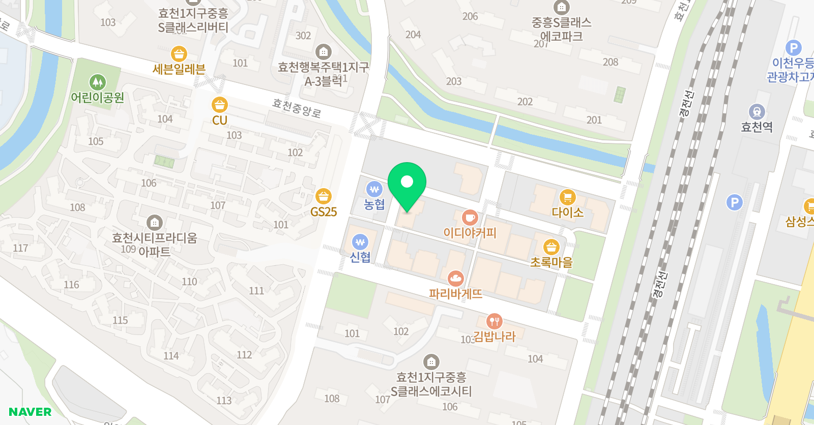 더올림수학학원 위치