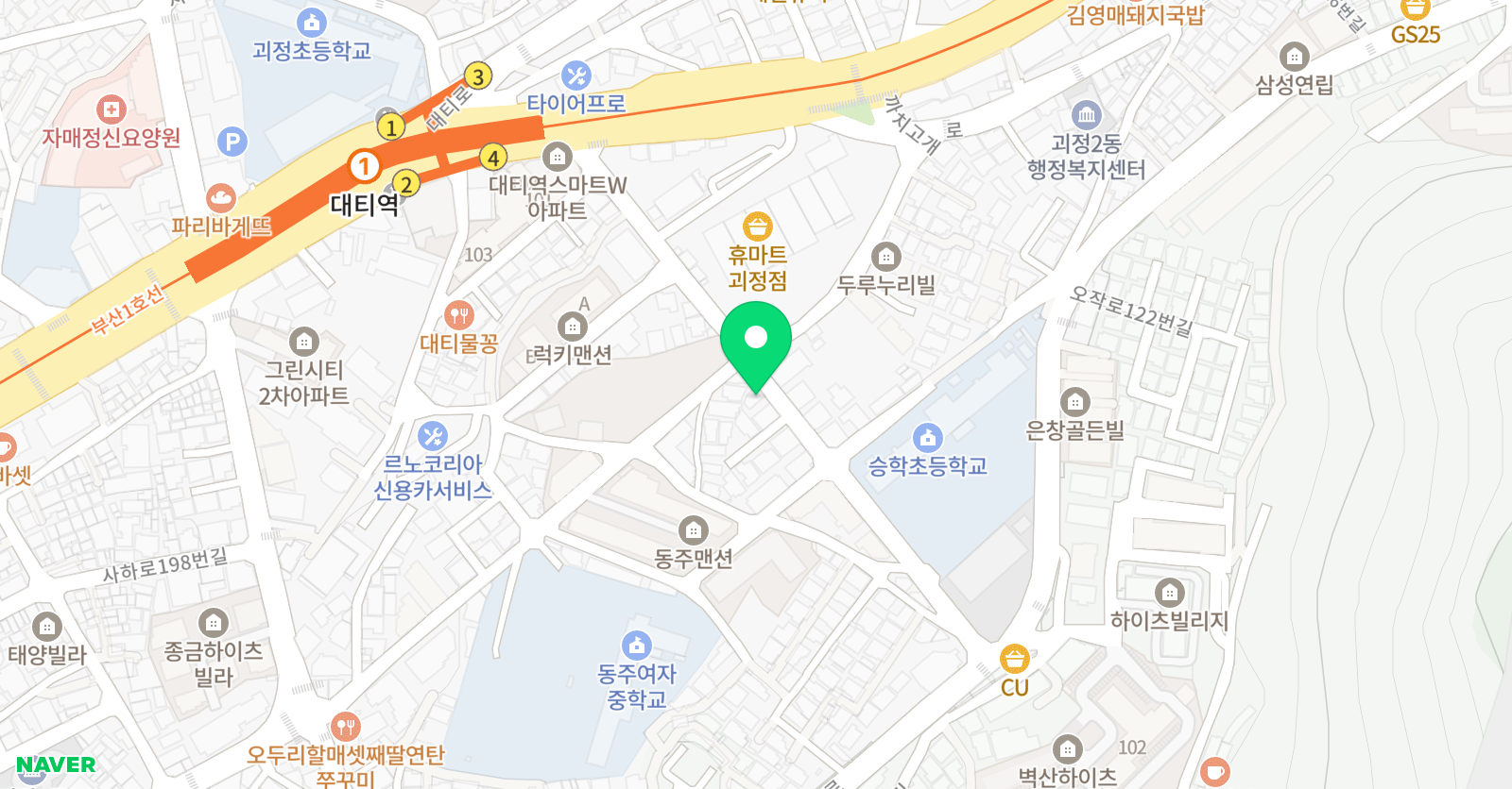 승학 해법수학 위치