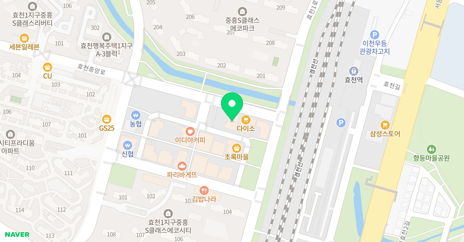 소리숲 음악학원 위치