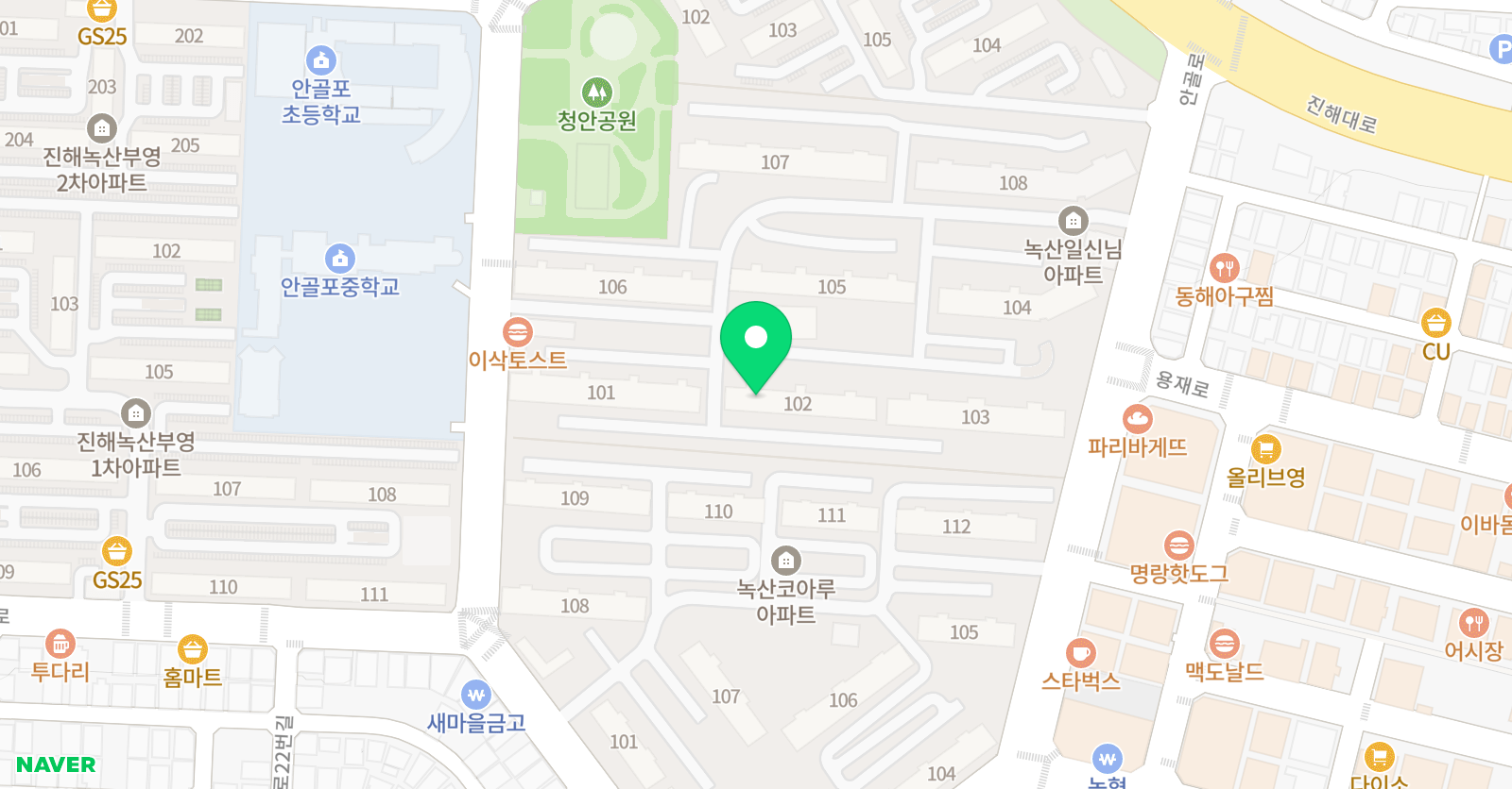 에이플 수학학원 위치
