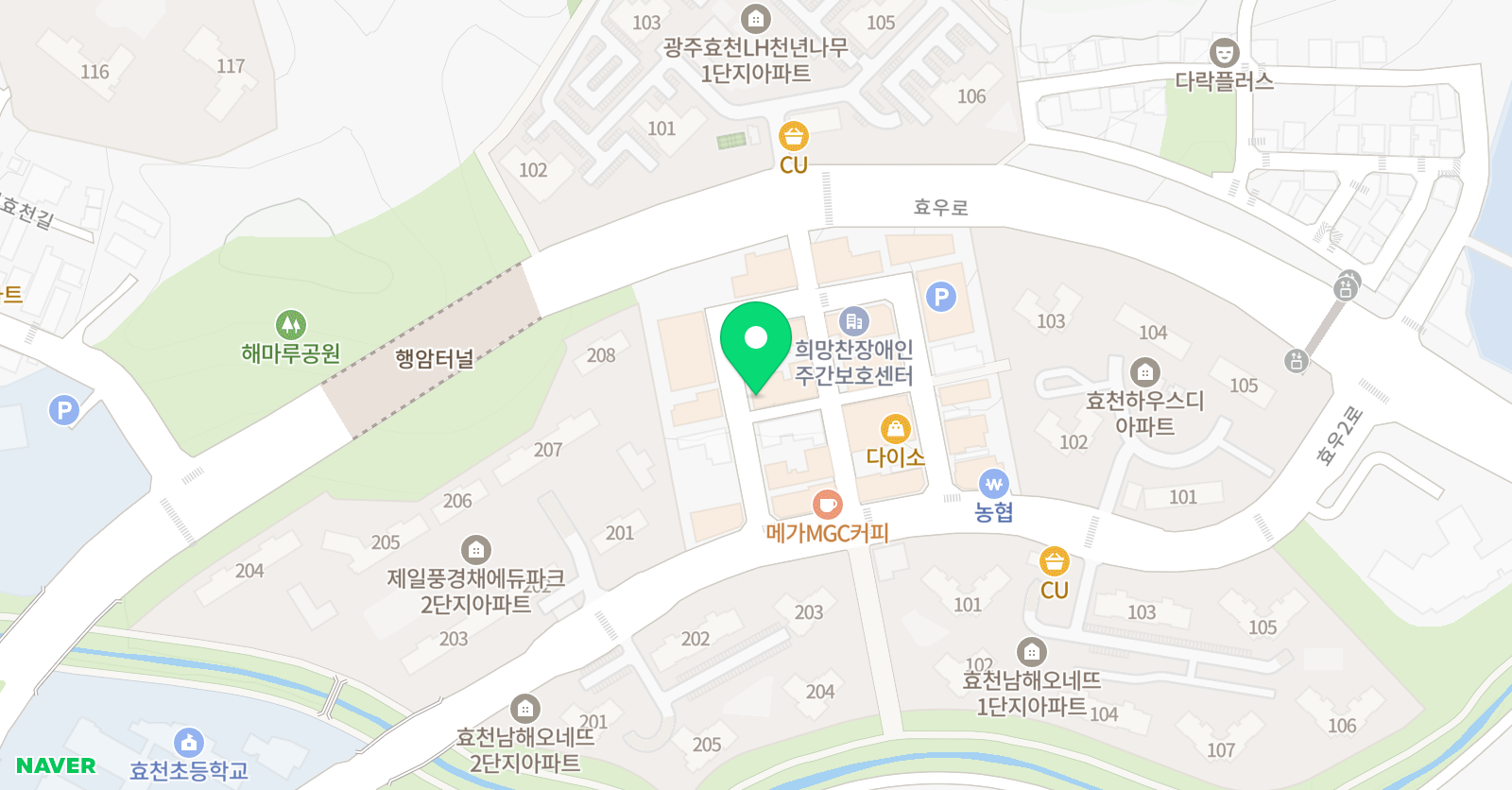 효천 해법학원 위치