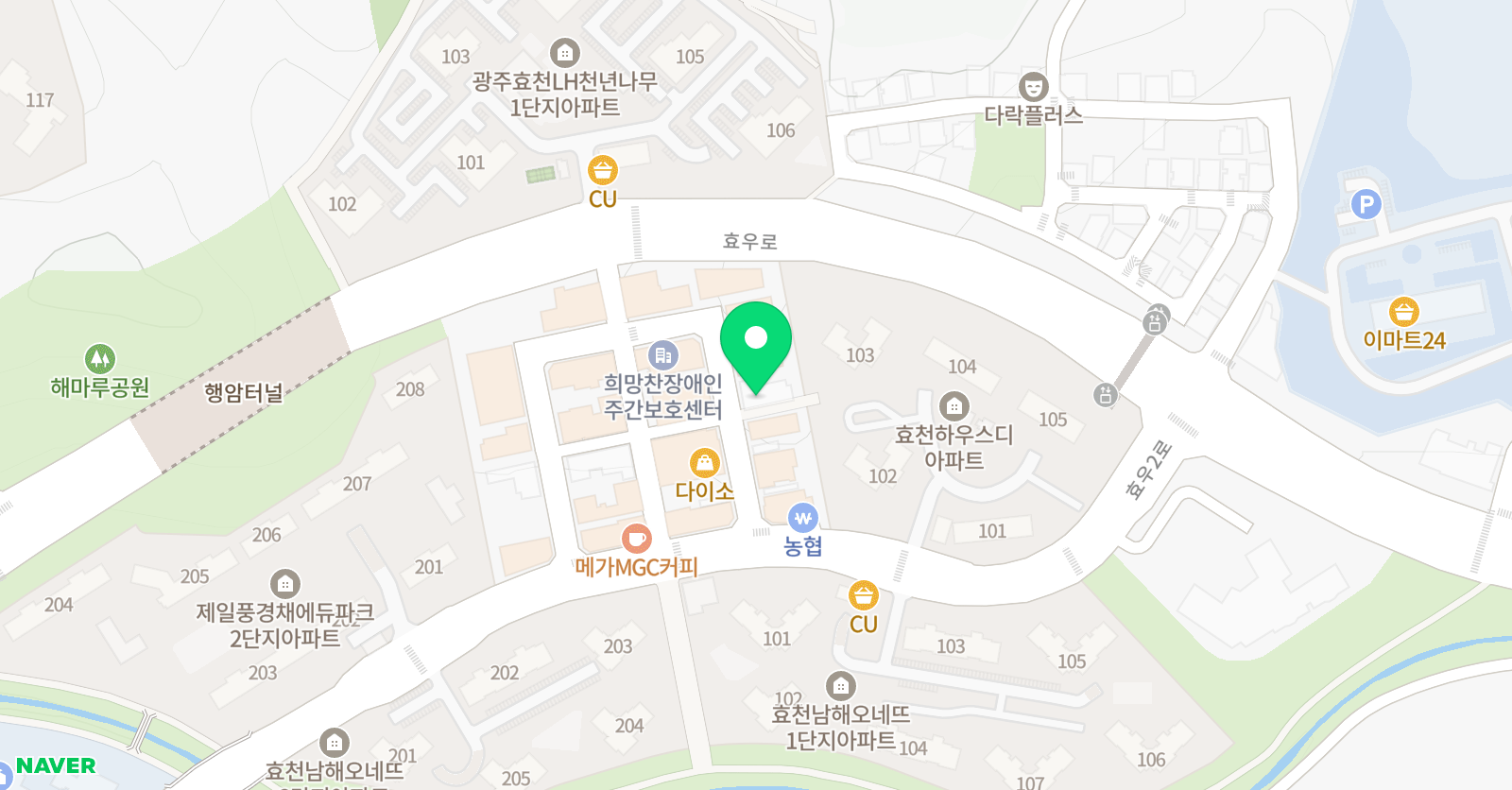 쏭쌤 수학 위치