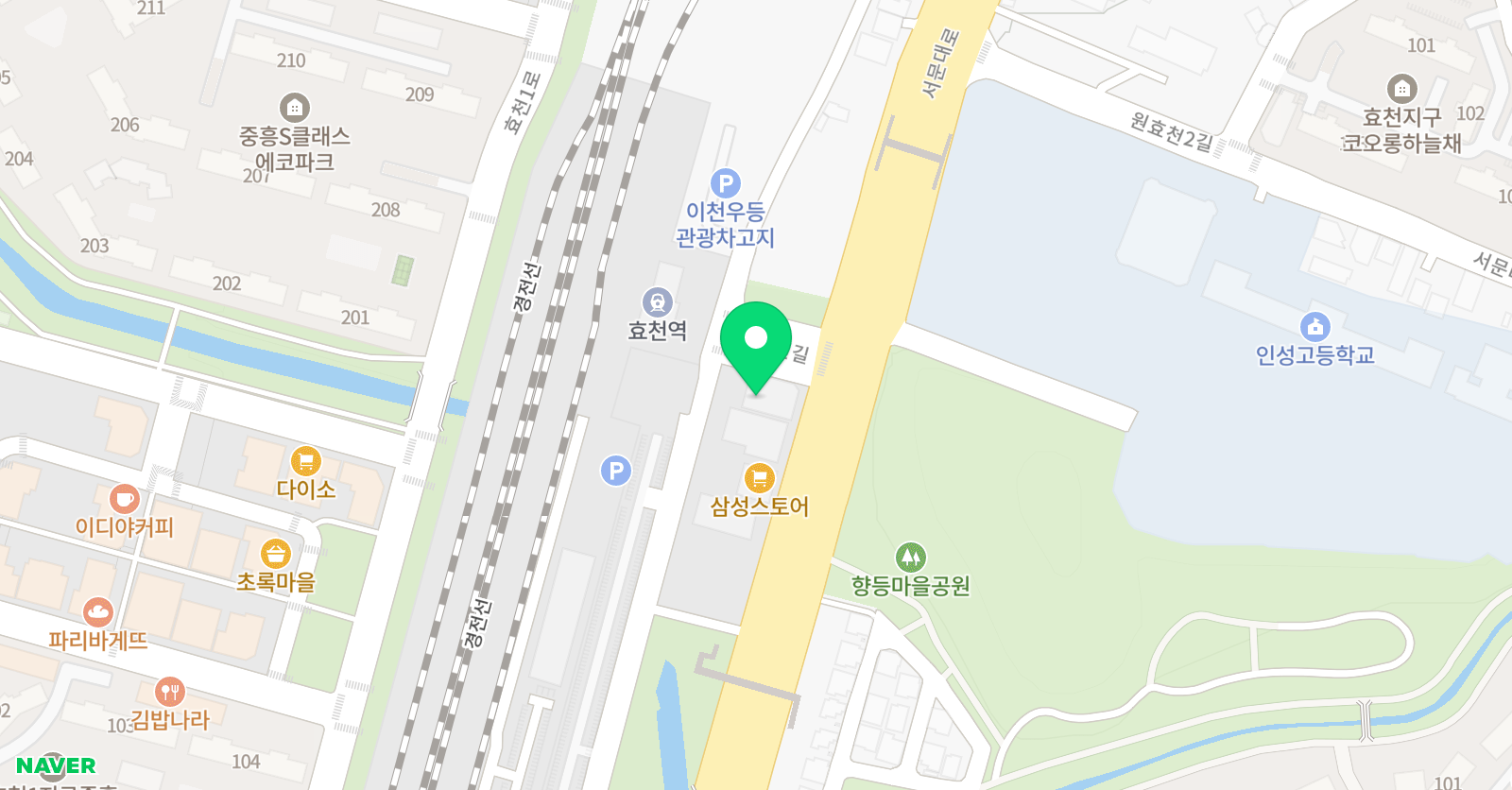 573스위밍풀 효천점 위치