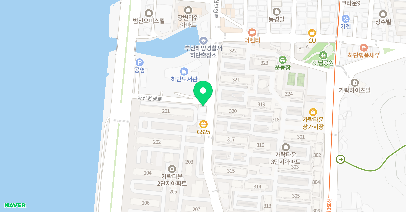 일송 학원 위치
