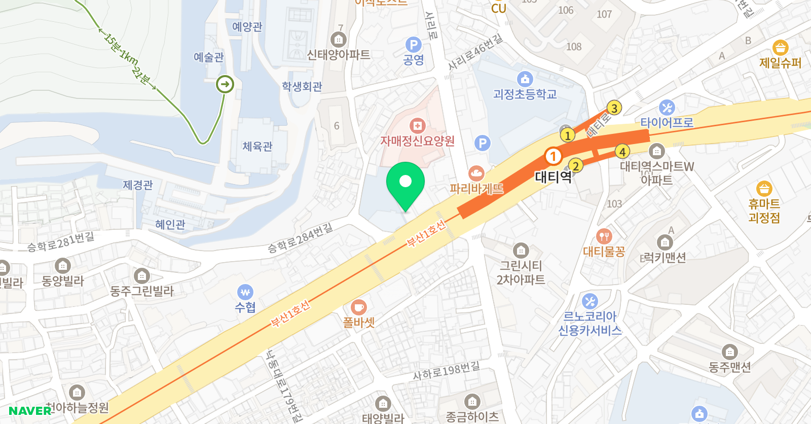 위치 수학학원 위치