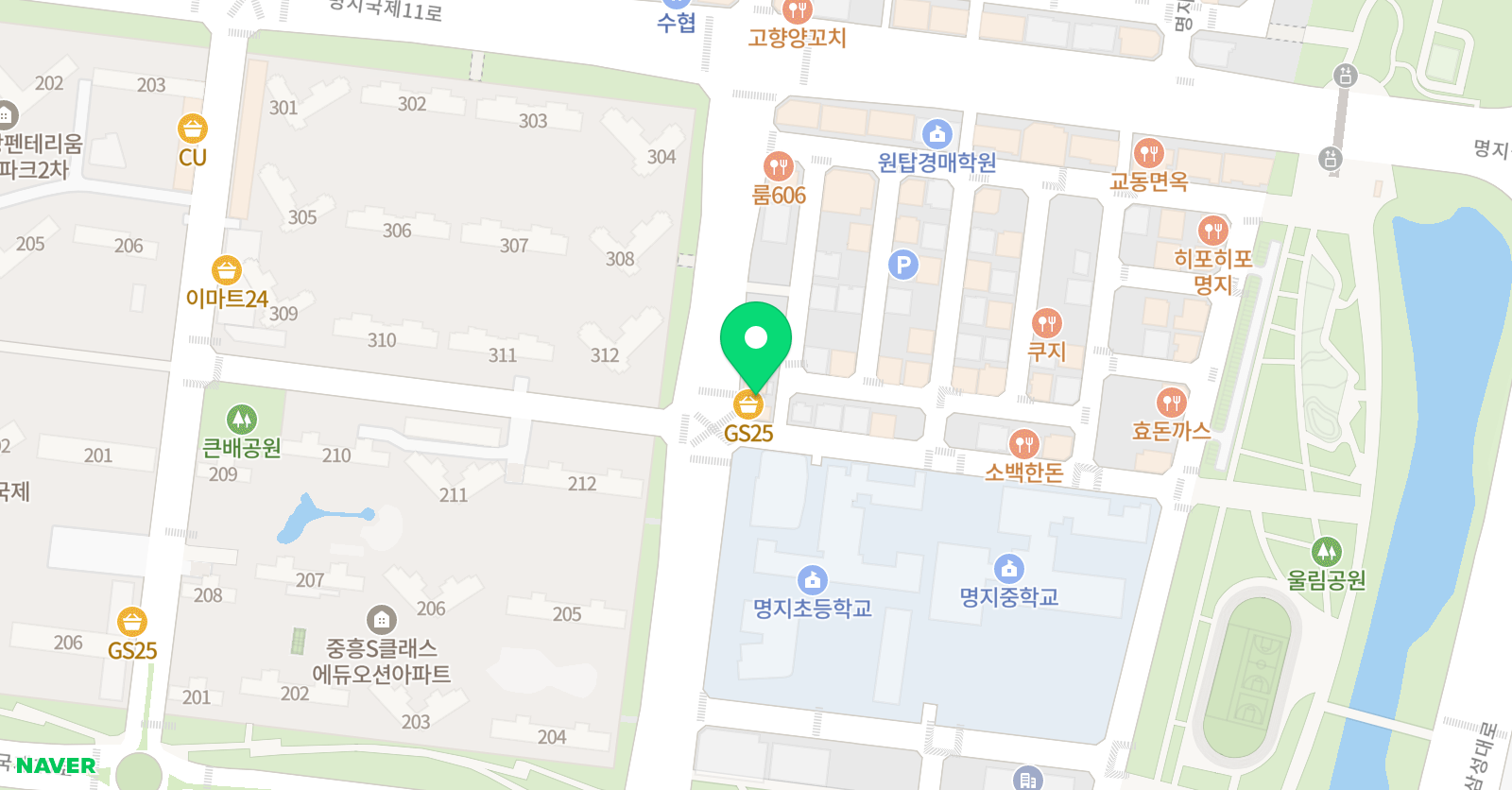 JBT 태권도 명지국제신도시점 위치