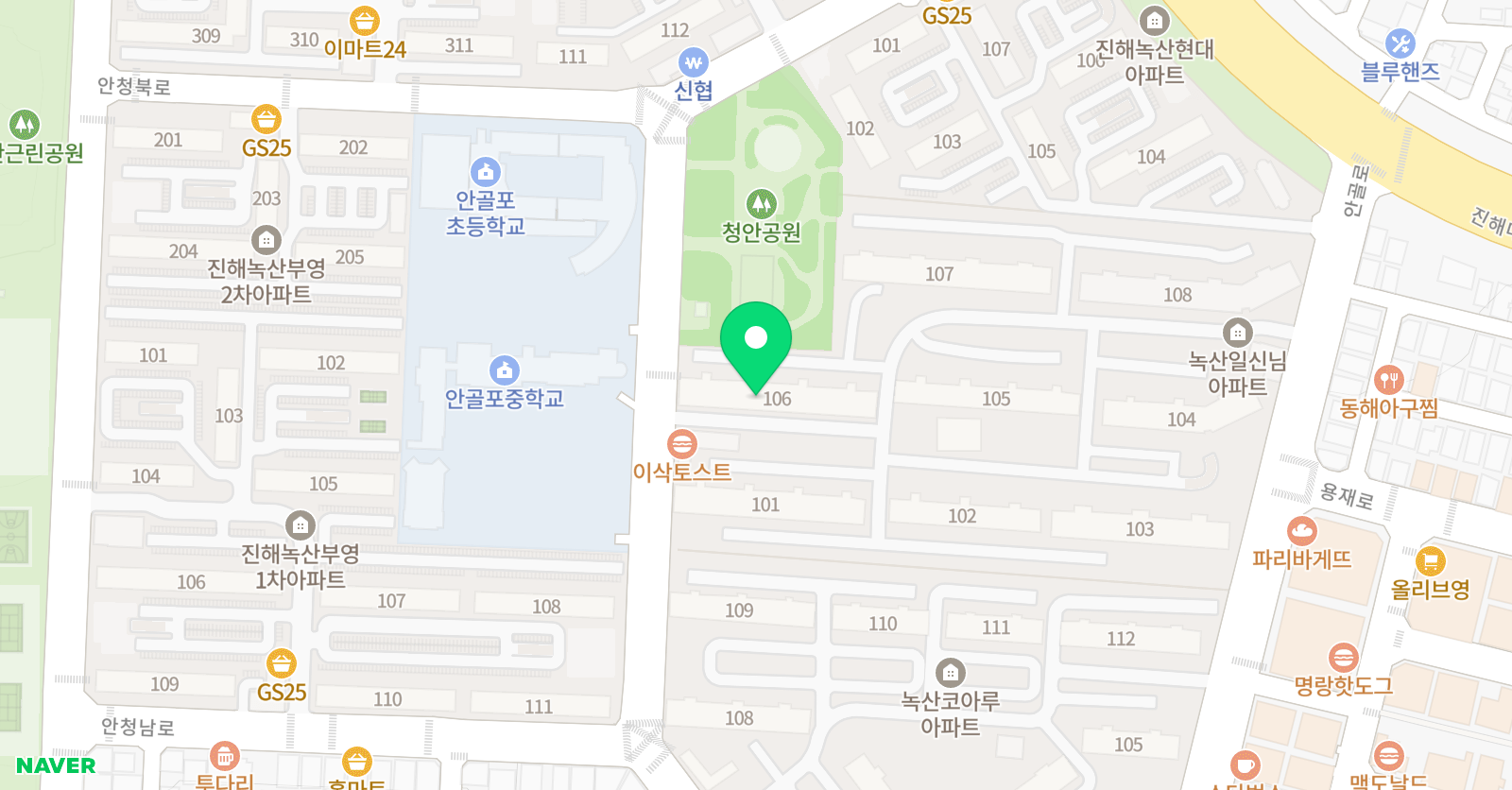 빨간펜수학의달인 진해용원일신점 위치