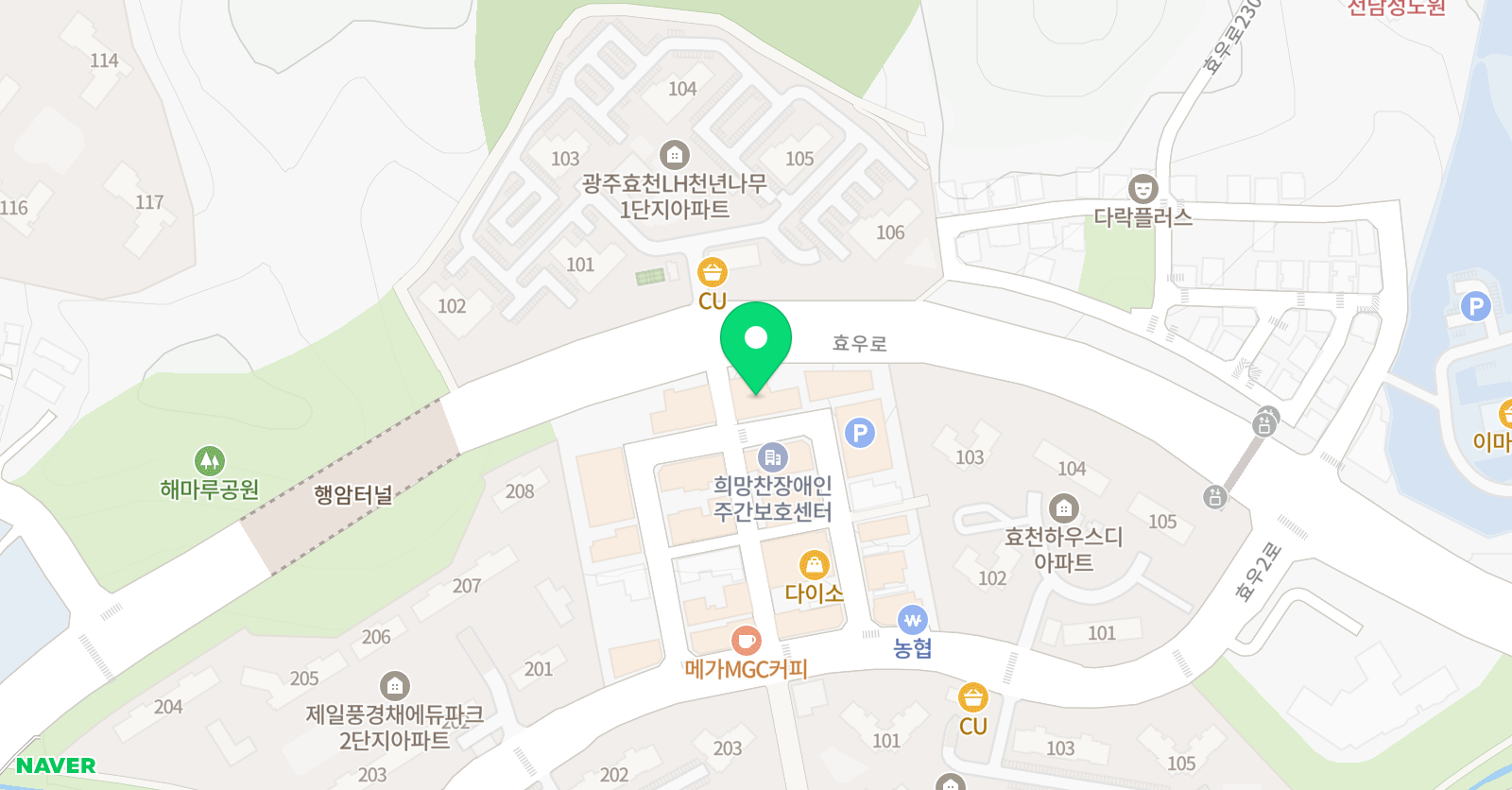 대한해동검도 효천도장 위치