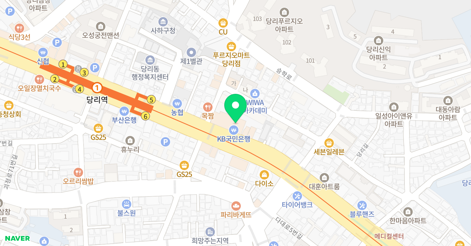 백퍼 수학학원 위치