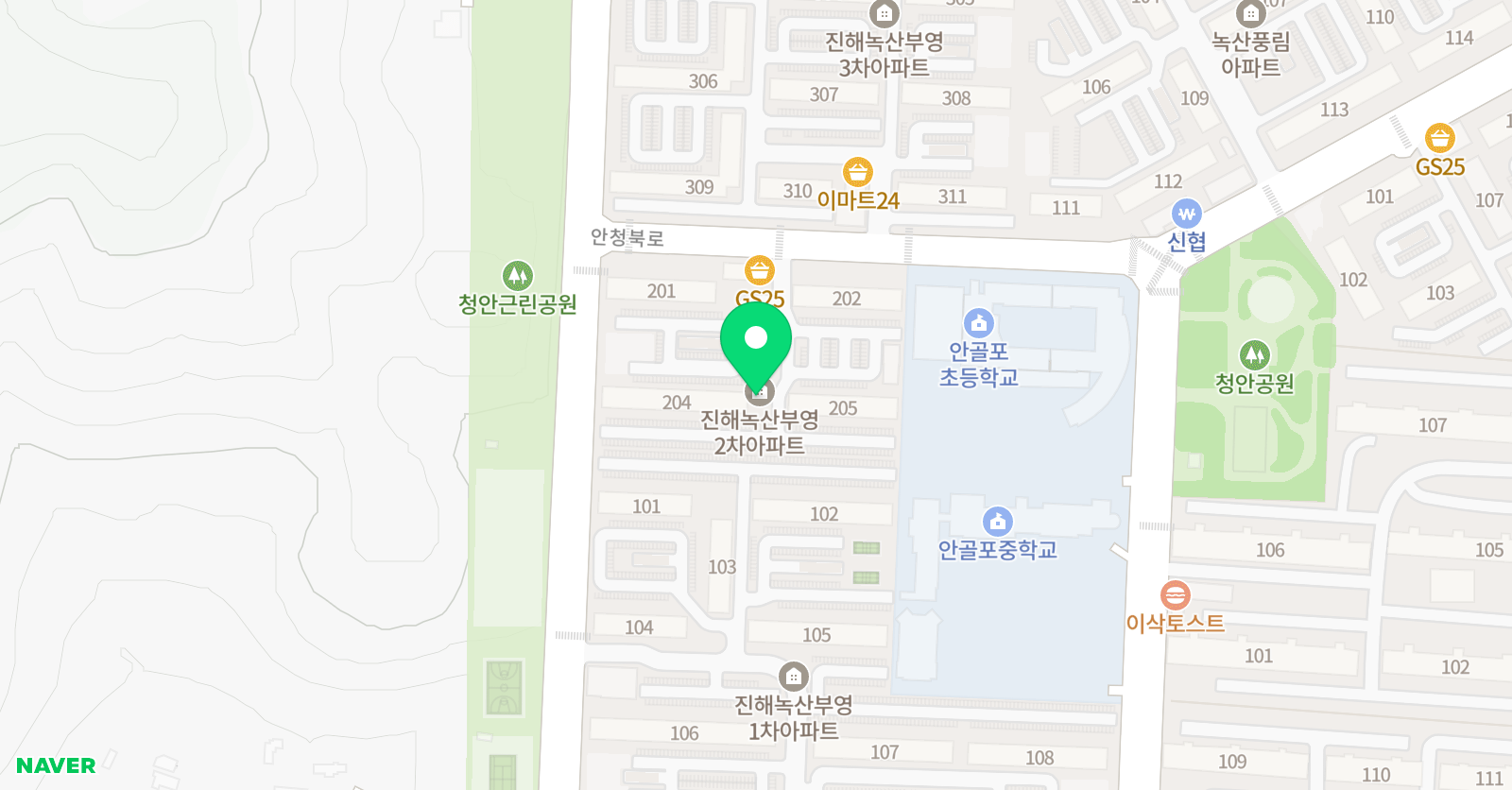 푸르넷 공부방 김윤미 위치