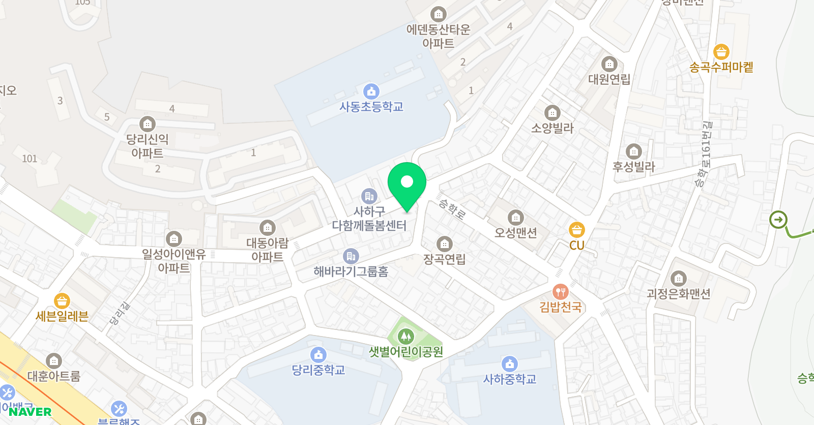 채움 태권도장 위치