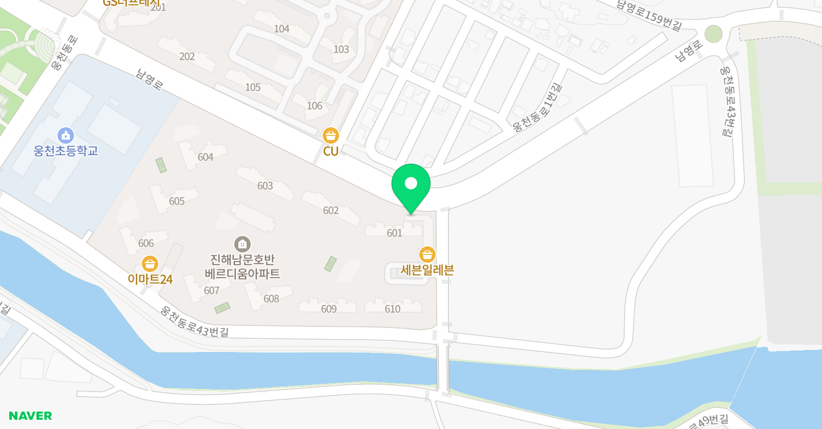 윤선생우리집앞 영어교실 진해호반점 위치