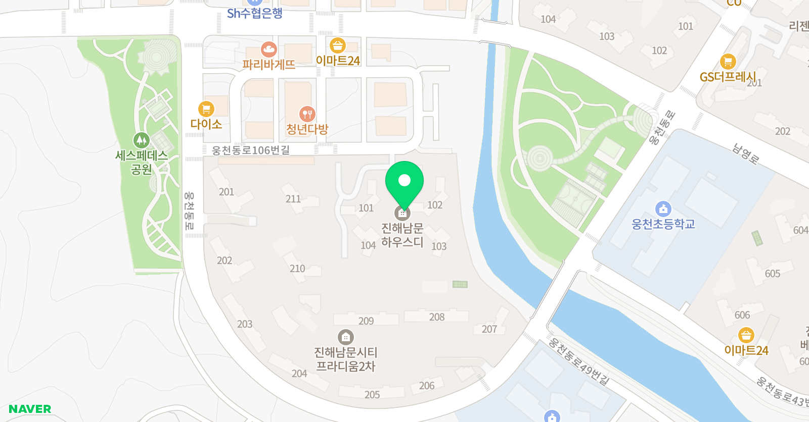 빨간펜 수학의달인 진해남문점 위치