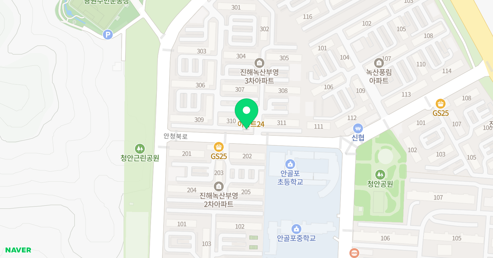 수일 학원 위치