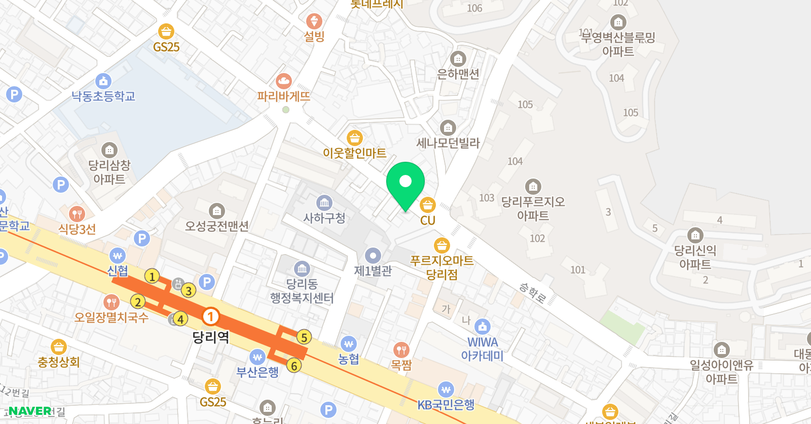 3030 영어 당리러닝센터 위치