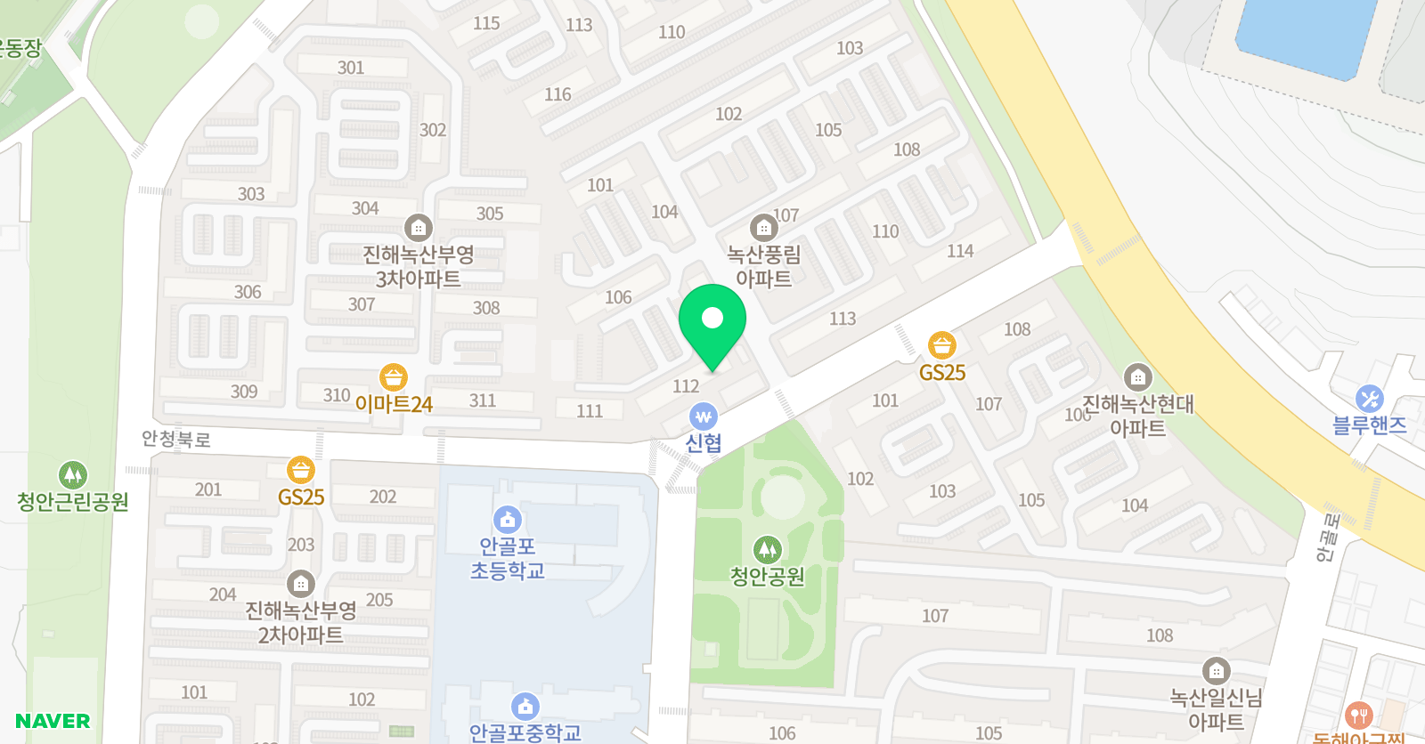 윤쌤 푸르넷 공부방 위치