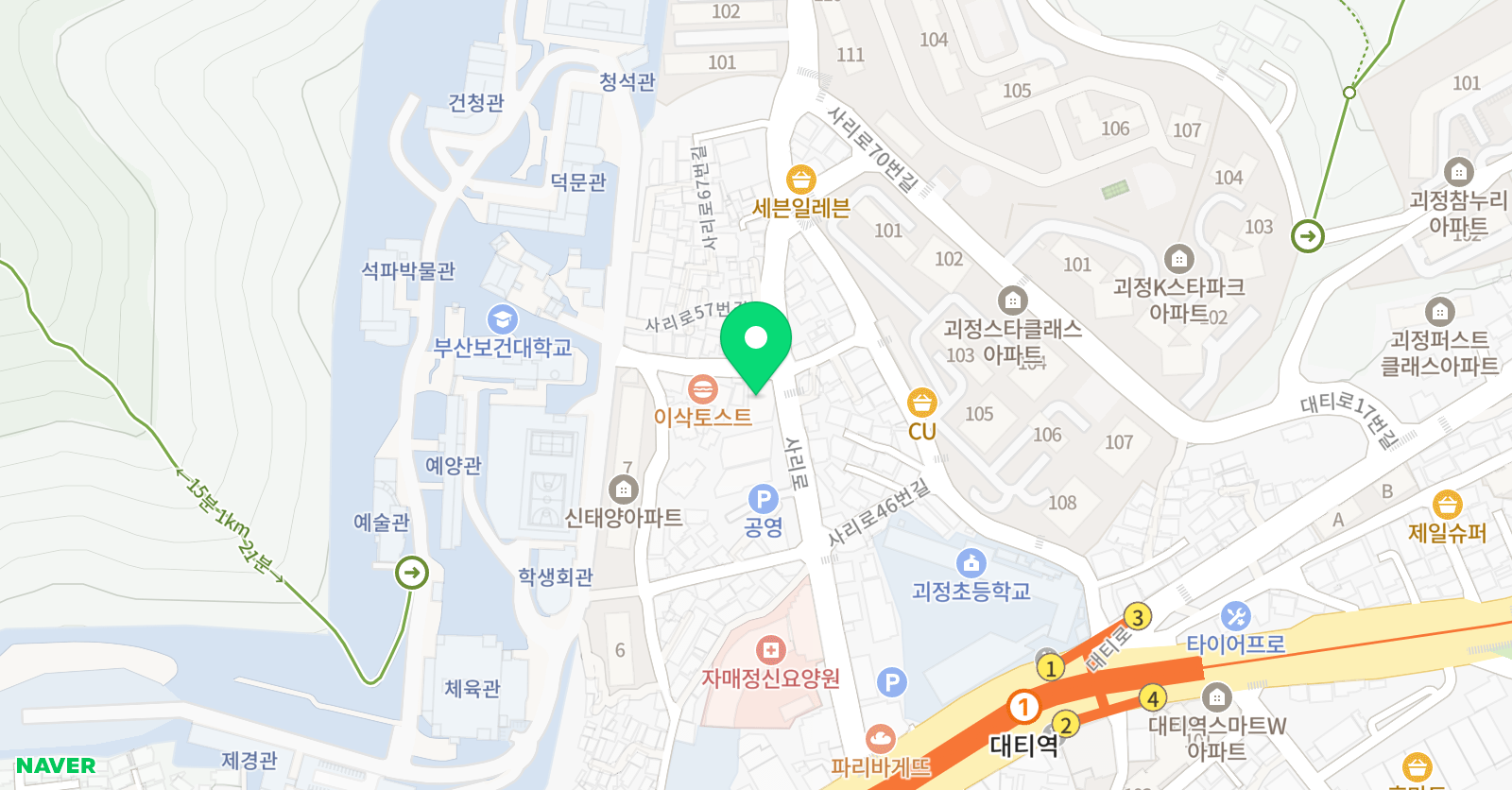 신정 태권도장 위치