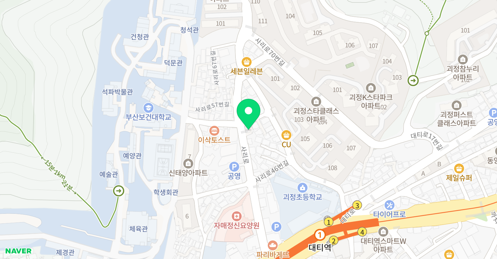 SMT미래 수학교습소 위치