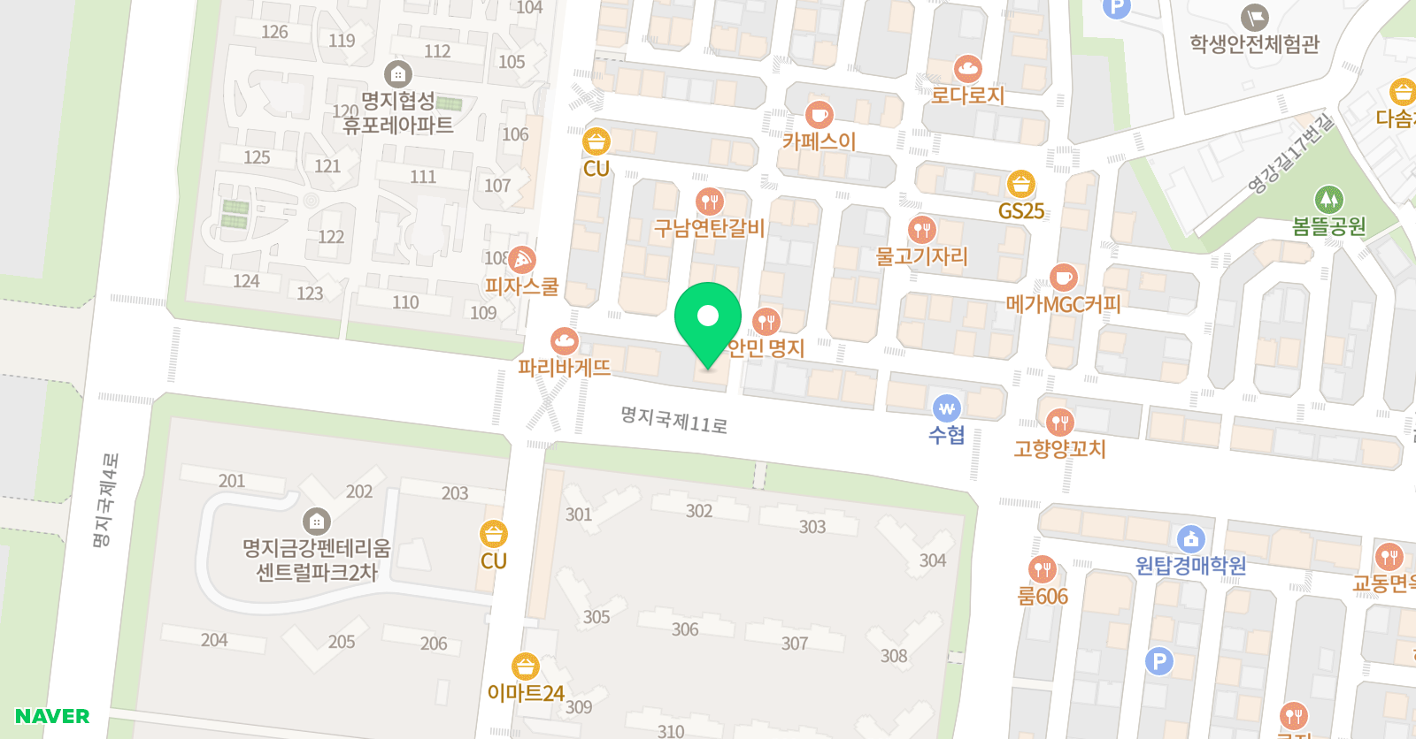 바비 리듬체조학원 위치