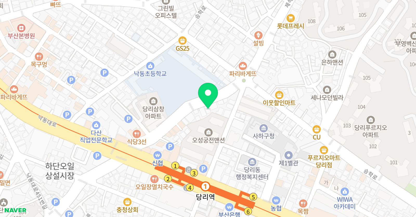 책통클럽 A+ 수학학원 위치