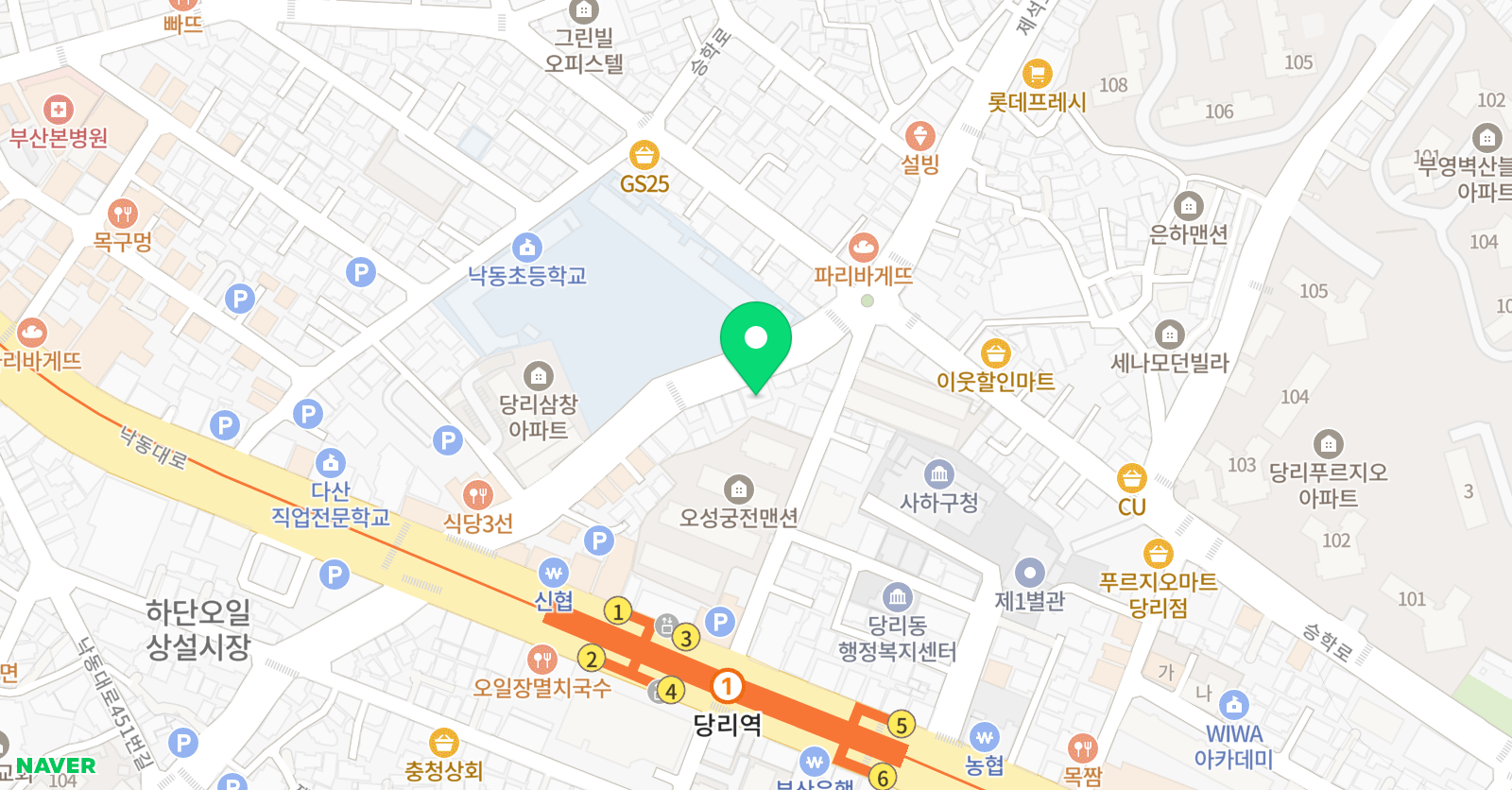 블리스 영어 수학학원 위치