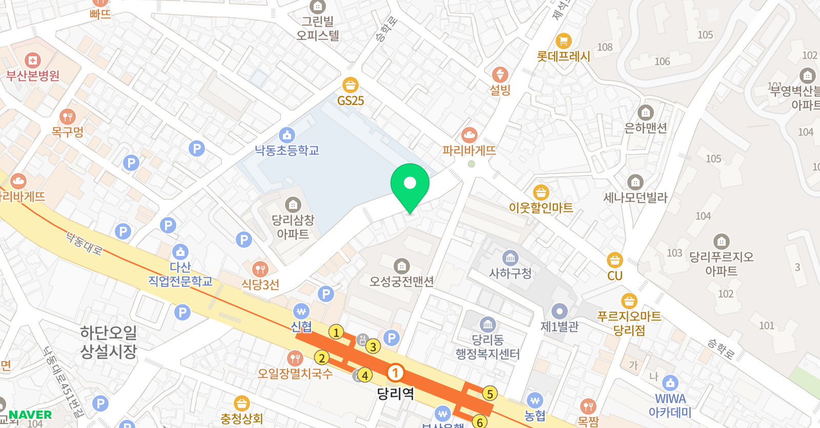 기탄 사고력교실 이룸스터디 학원 위치