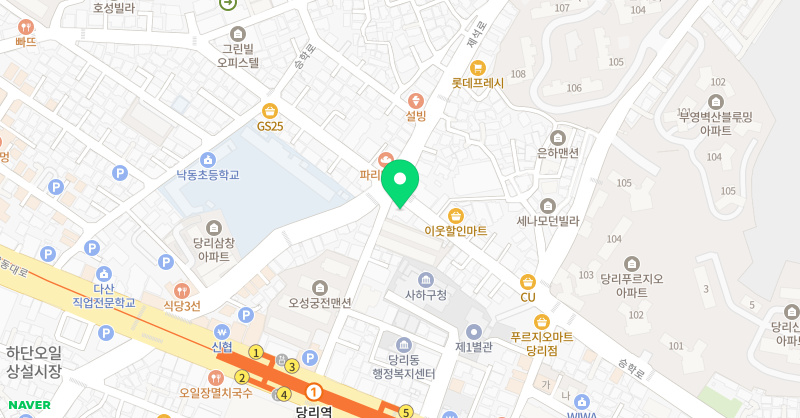 이화아카데미 학원 위치