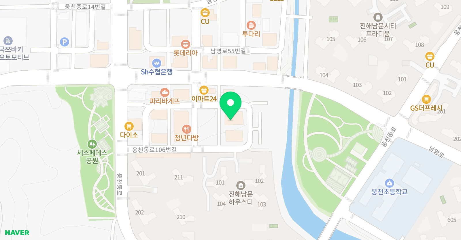 진해 주니어 축구 클럽 위치