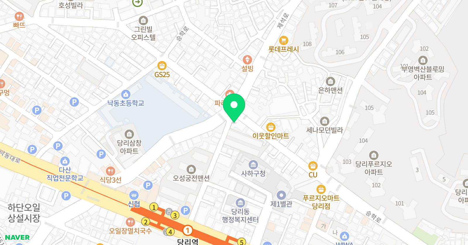 잉글리쉬무무 당리제1학습관 위치