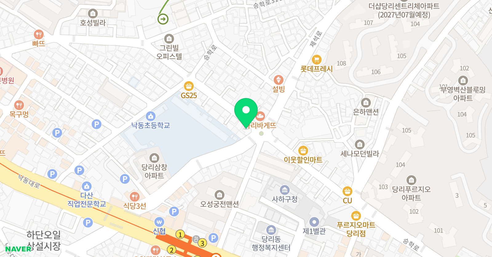 당리 태권도 위치