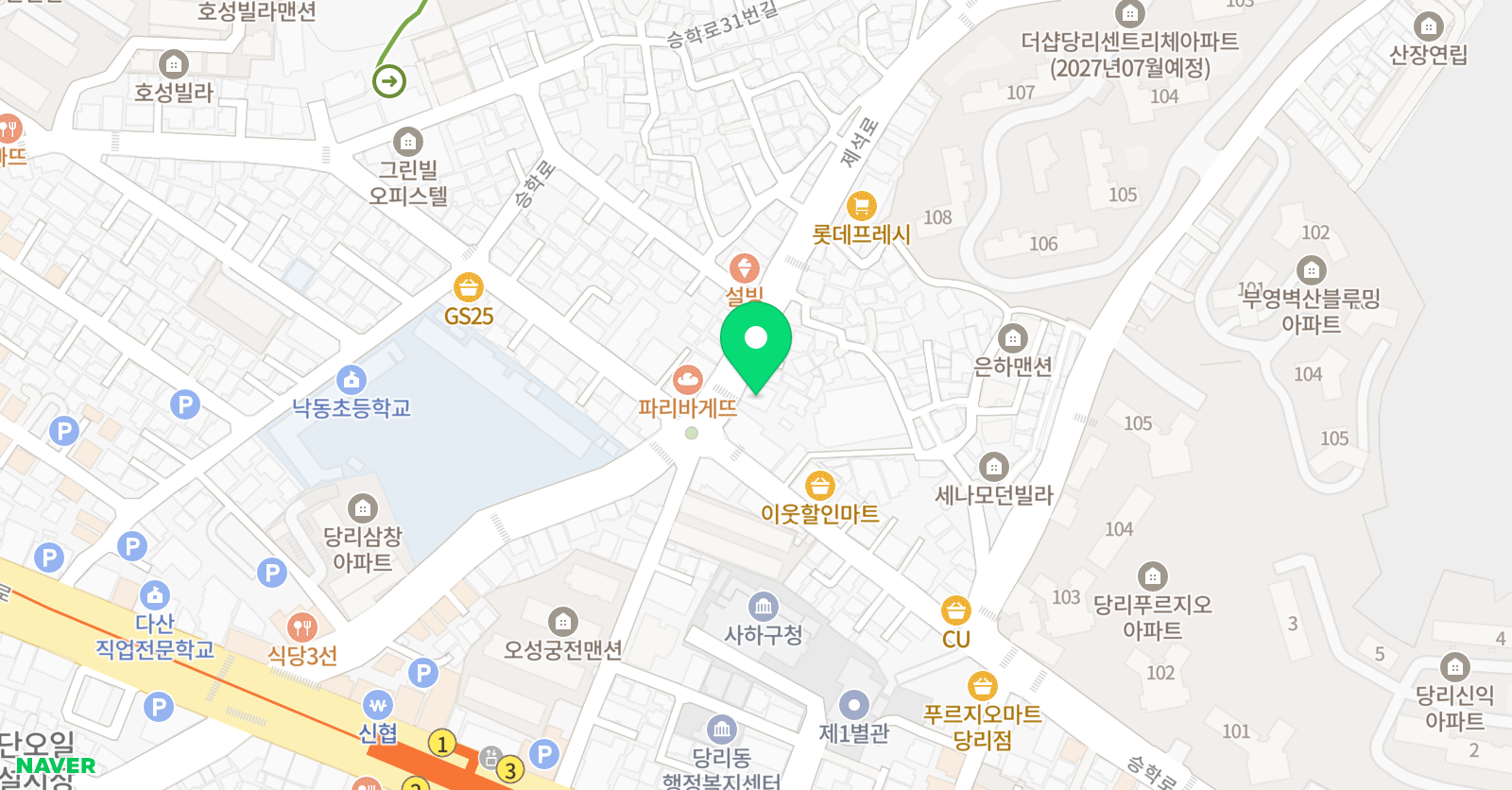 한양 음악학원 위치