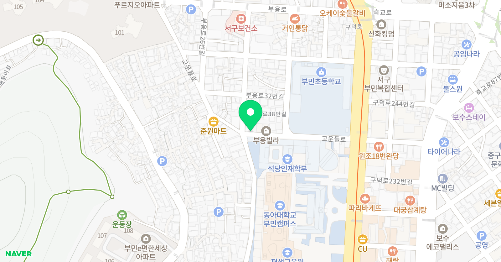 한우리독서토론논술 부민 독서논술교습소 위치