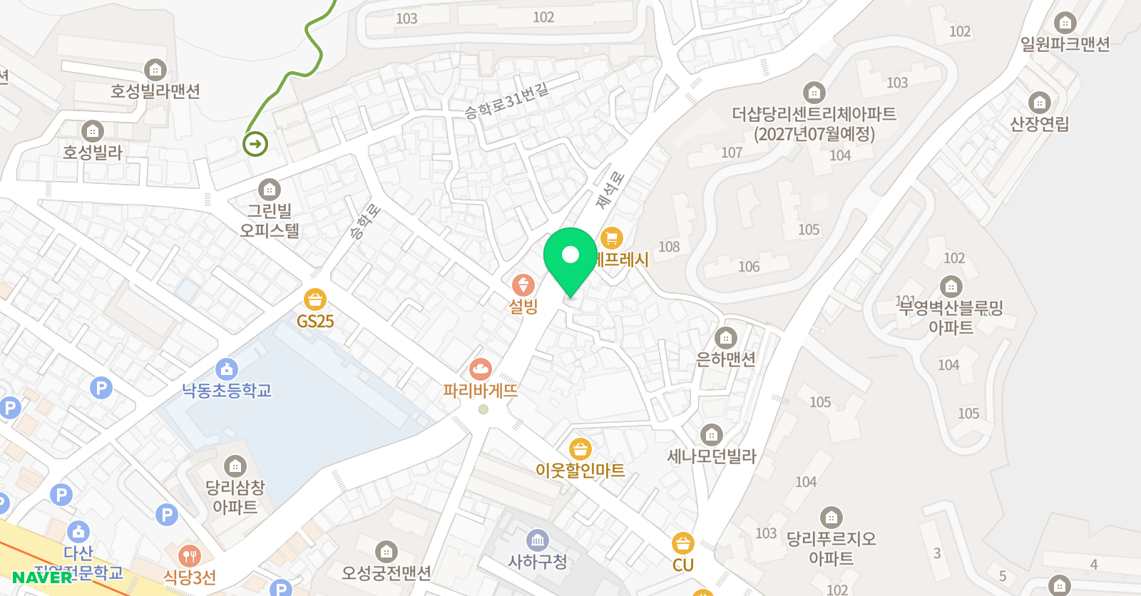 호연 학원 위치