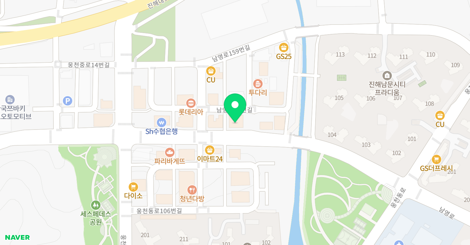 아트앤하트 남문미술학원 위치