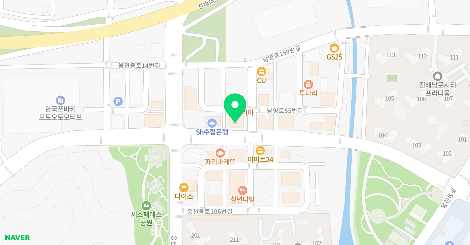 삼성 영어 진해남문교실 위치
