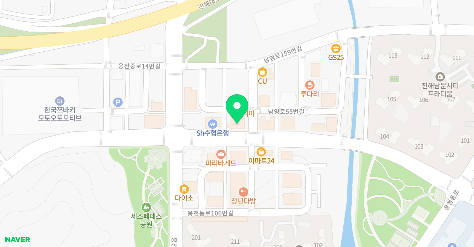 상티화실 진해본점 위치