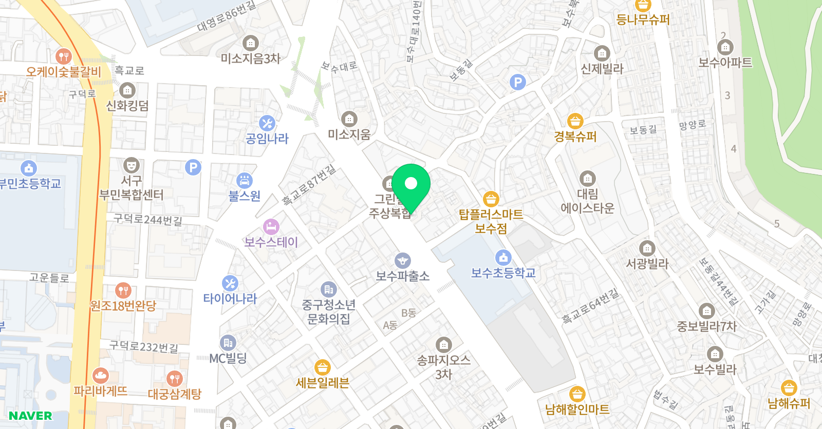 이비츠효림학원 위치