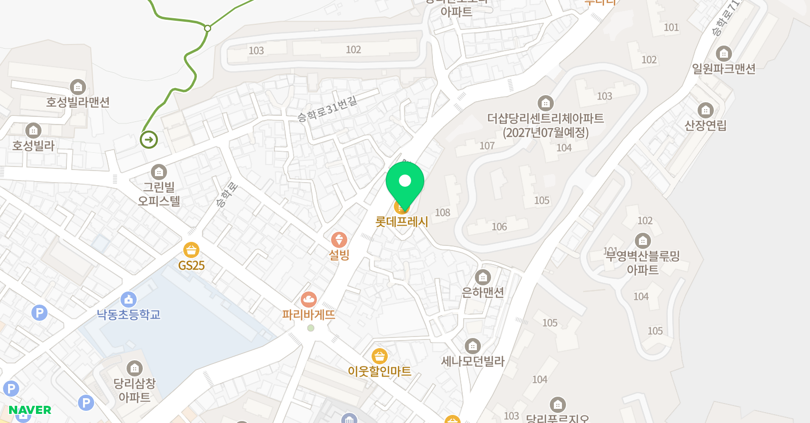 윤선생IGSE 아카데미 당리 어학원 위치