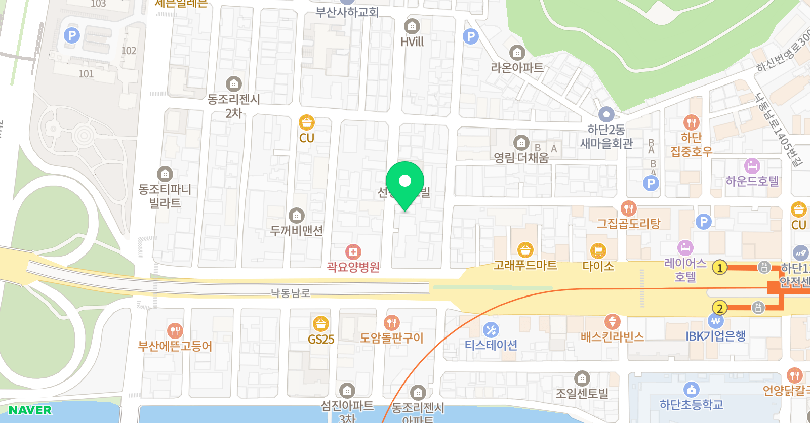 은하 학원 위치