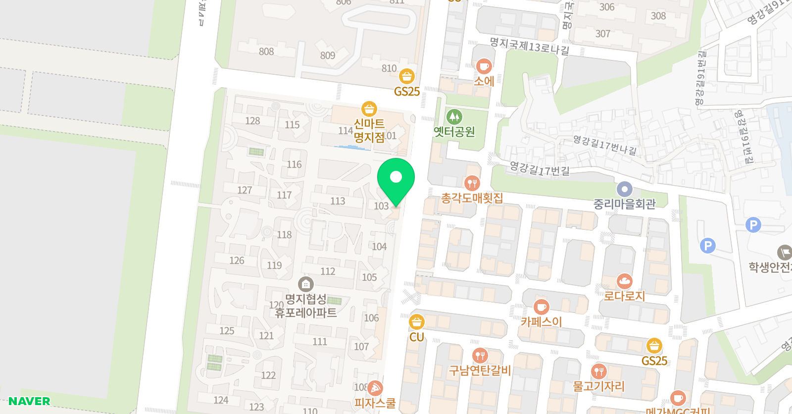 휴포레 피아노 위치