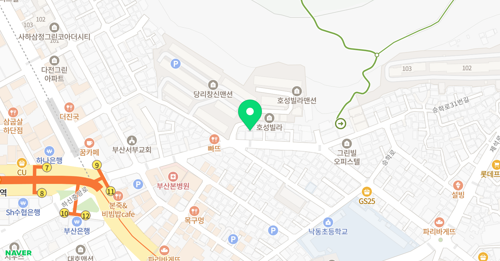 EIP 어학원 당리캠퍼스 위치