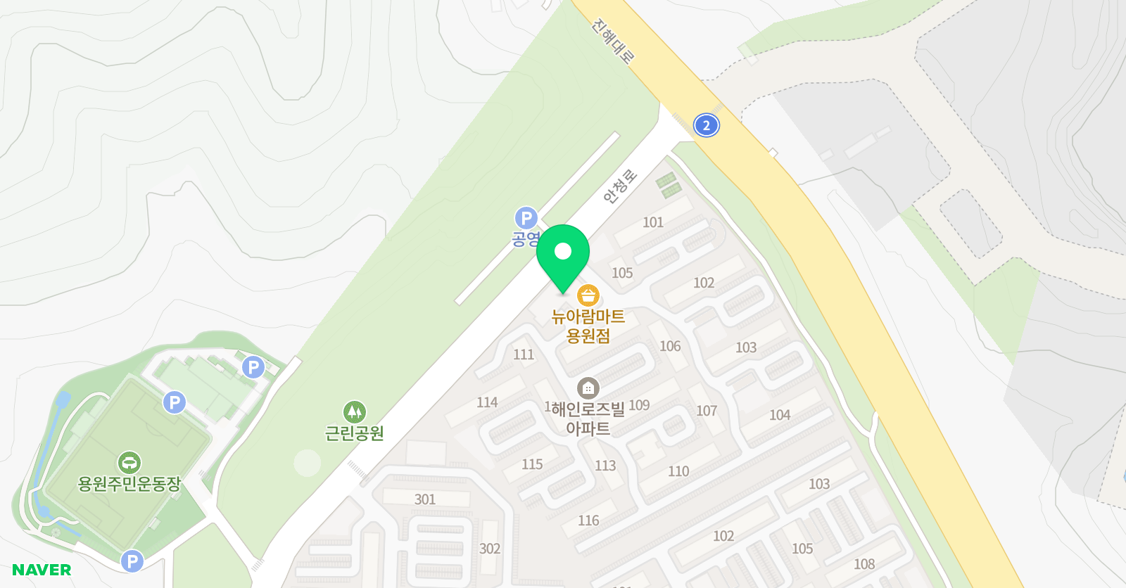 유스 태권도장 위치