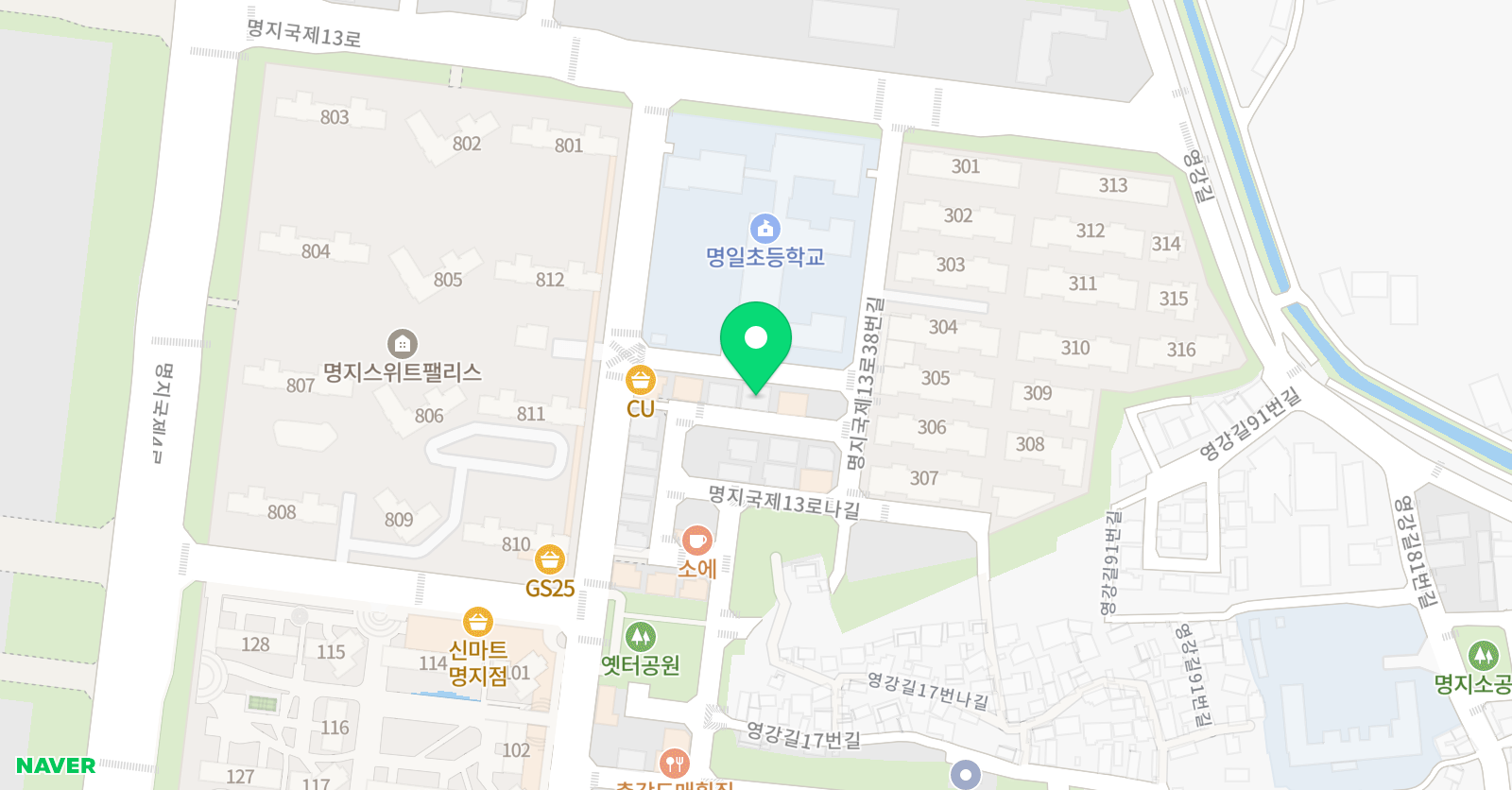 동영 태권도 위치