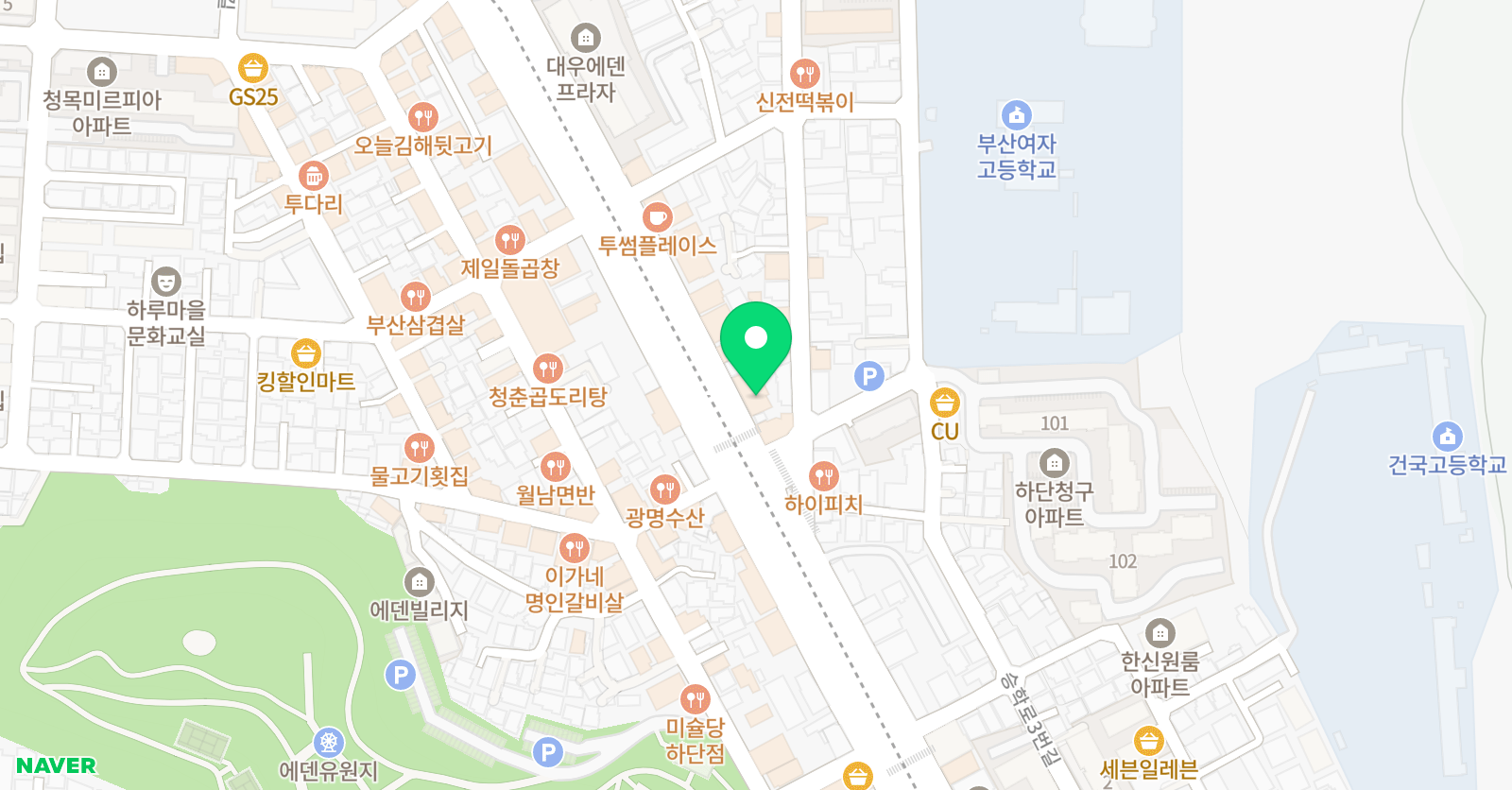 우성 수학영어학원 위치