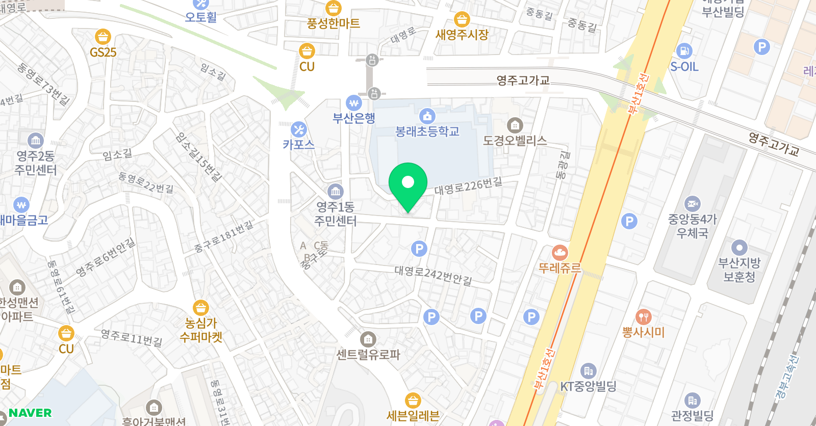 P&S 음악학원 위치