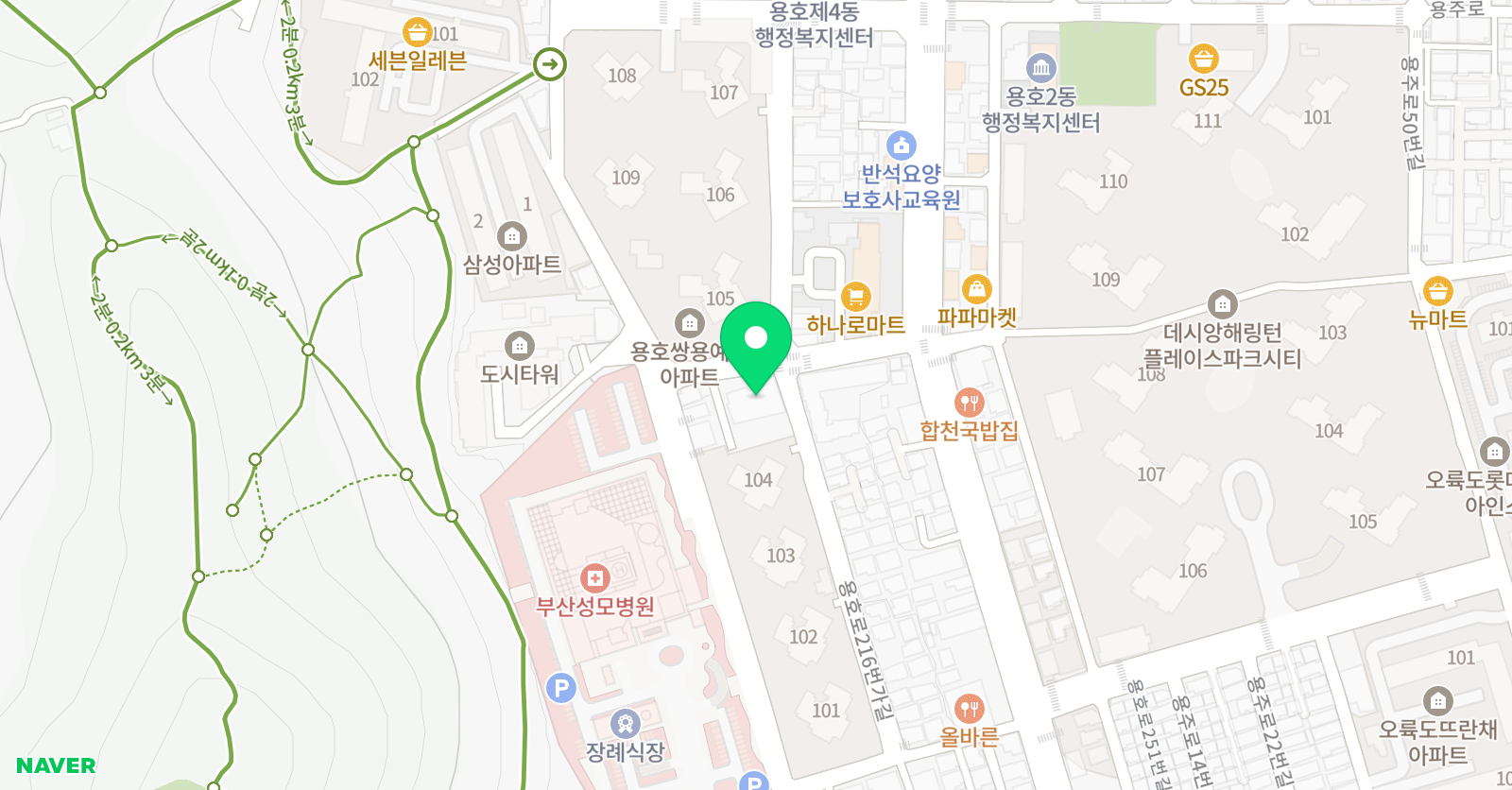 해강 학원 위치