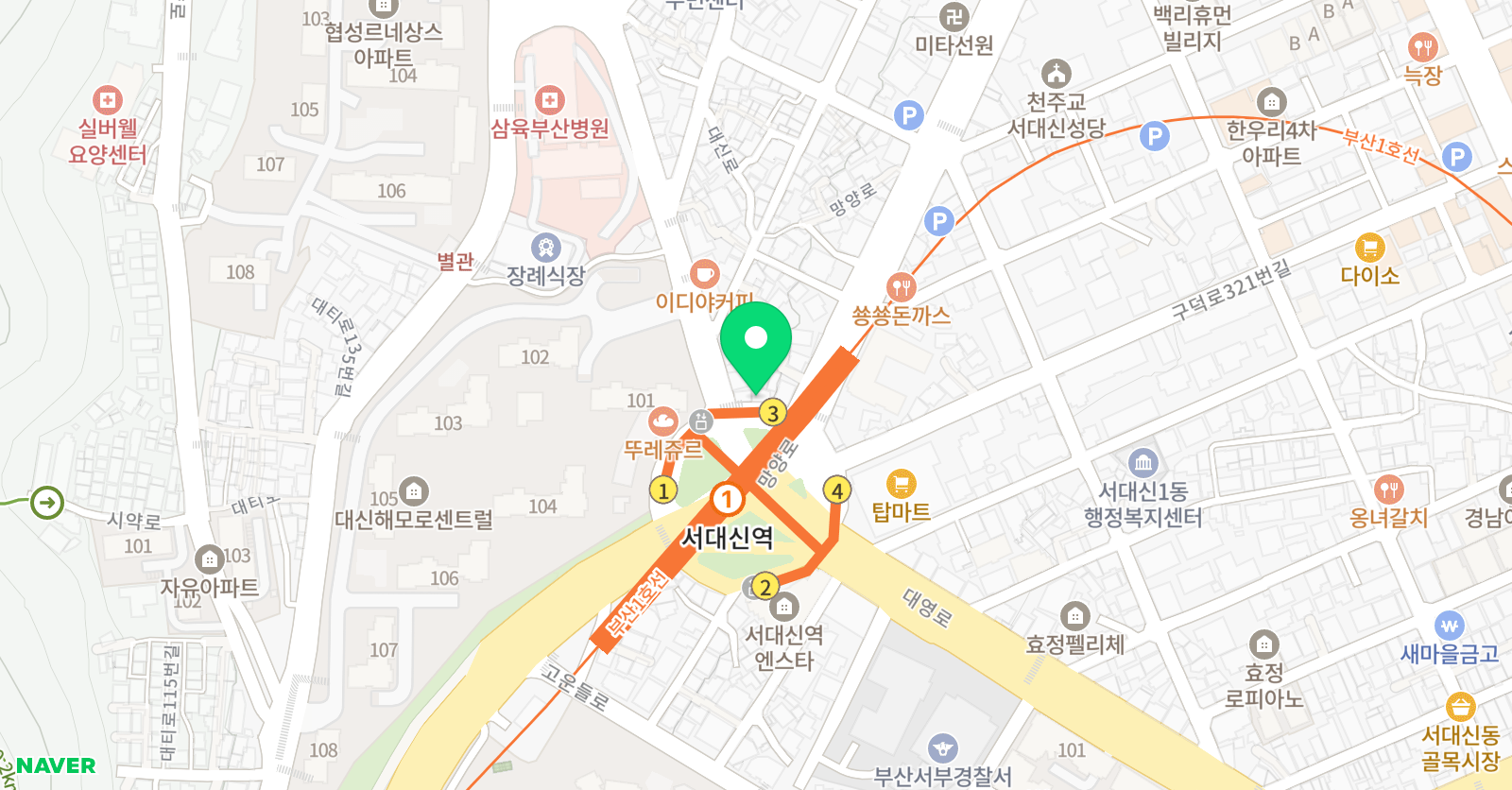 청포도가익어가는 국어논술 위치