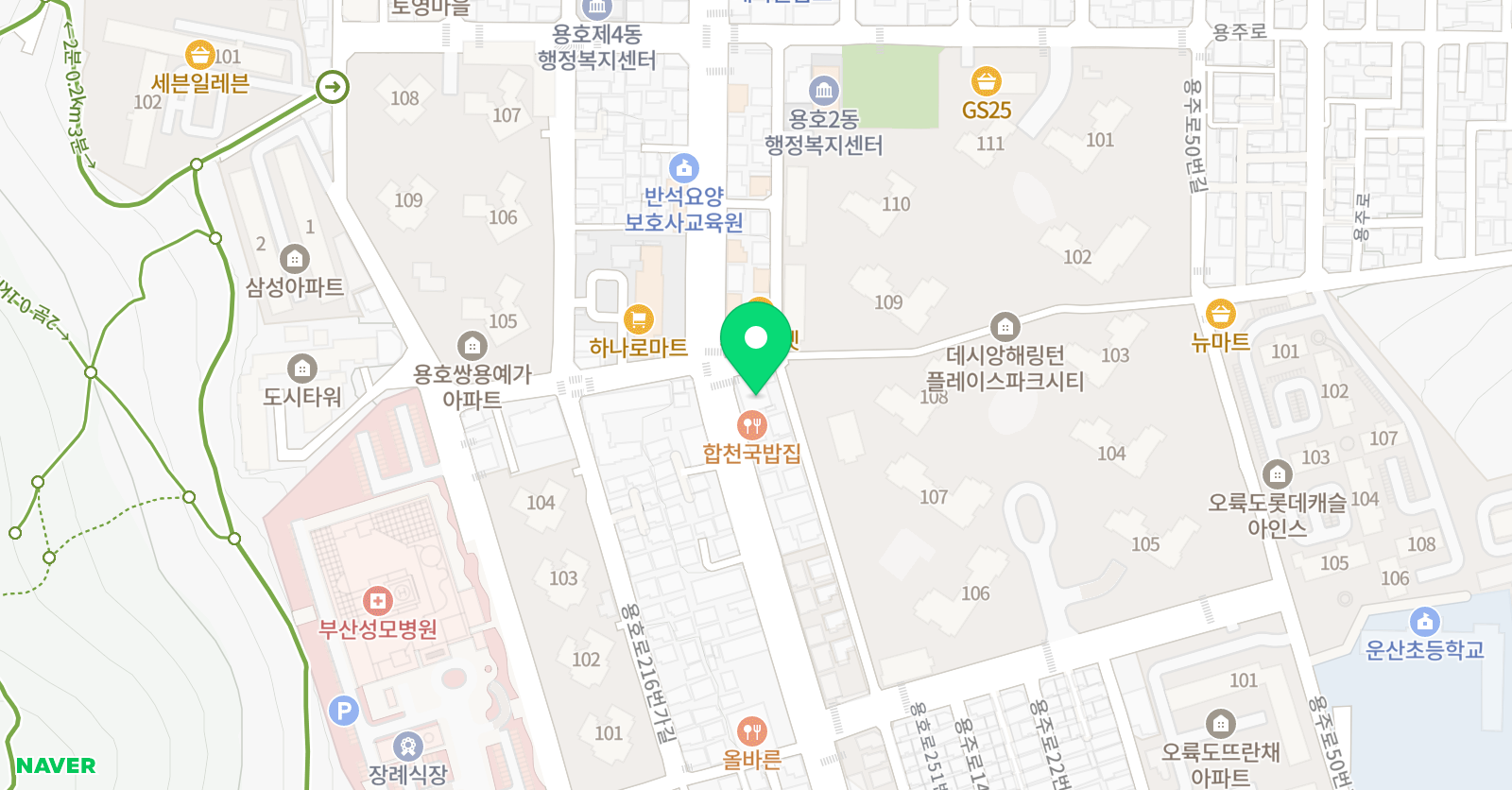 SKY 수학전문학원 위치