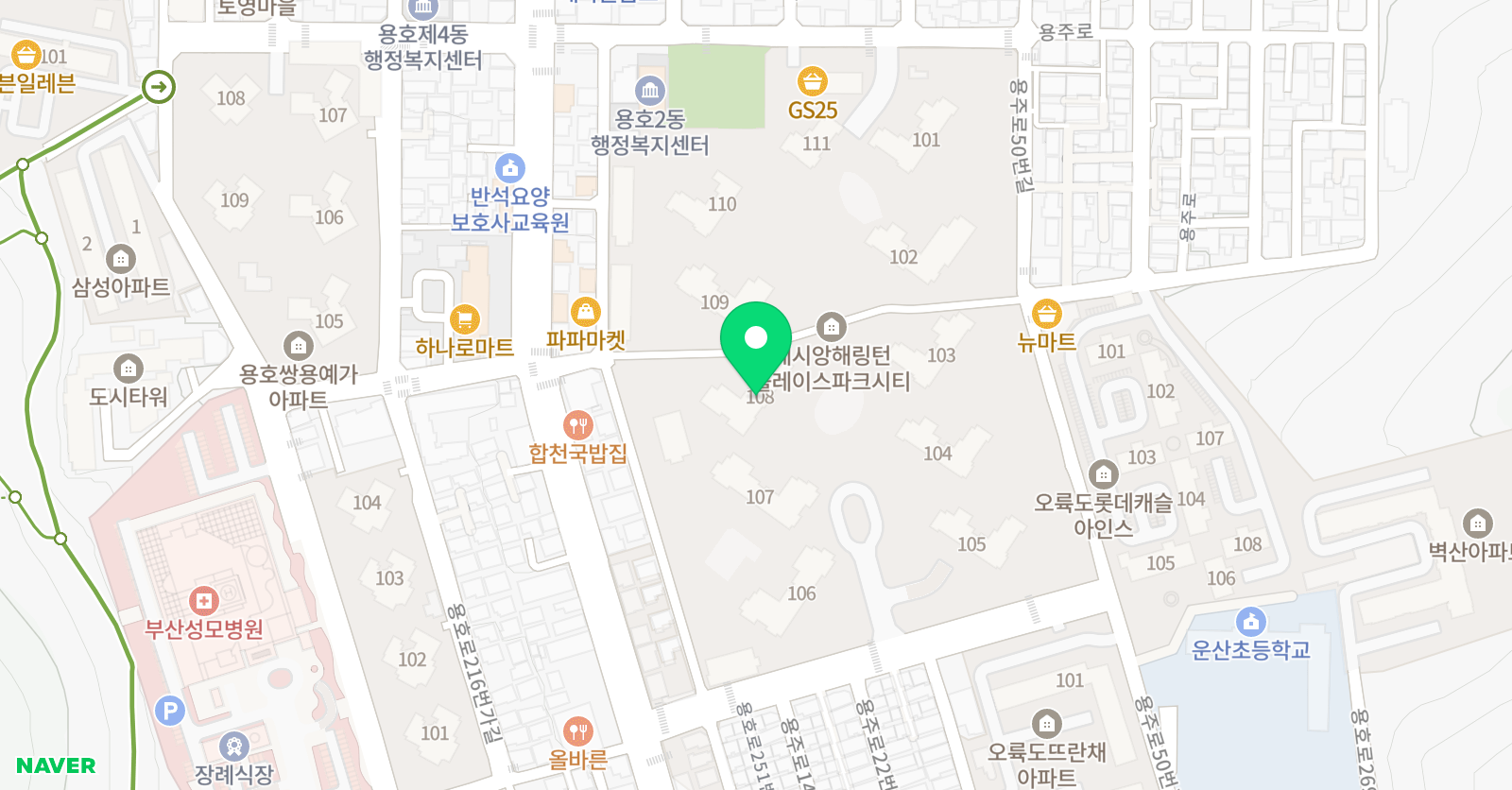 윤선생 우리집앞 영어교실 운산캠퍼스 위치