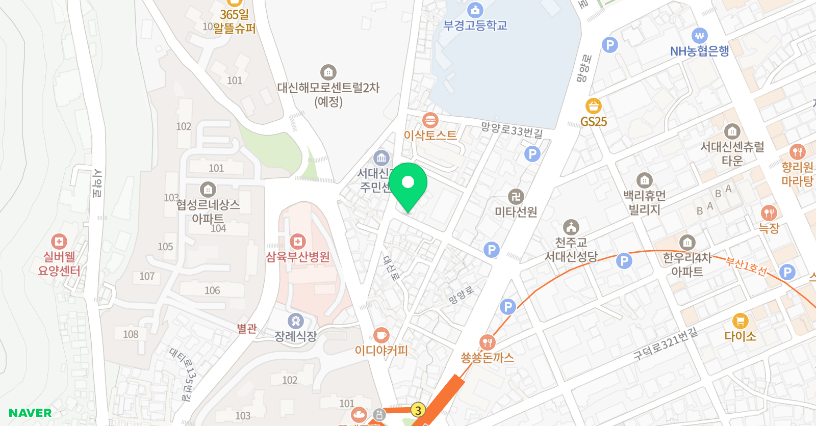 생각자람 논술 위치